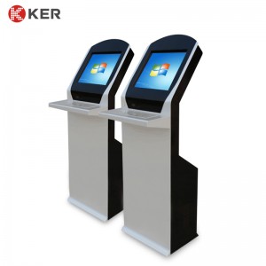 Super Lowest Price Led Touch Screen Kiosk - KER-T001A 17inch Information Inquiry Touch Screen Kiosk With Stainless Steel Keyboard With Tracking Pad – Chujie