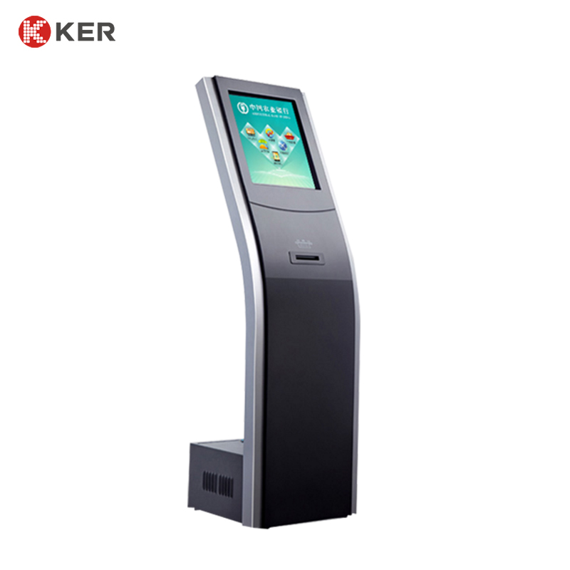 LCD queue management kiosk Call System Barcode Scanner Ticket Collect Terminal Self Service Queue Kiosk