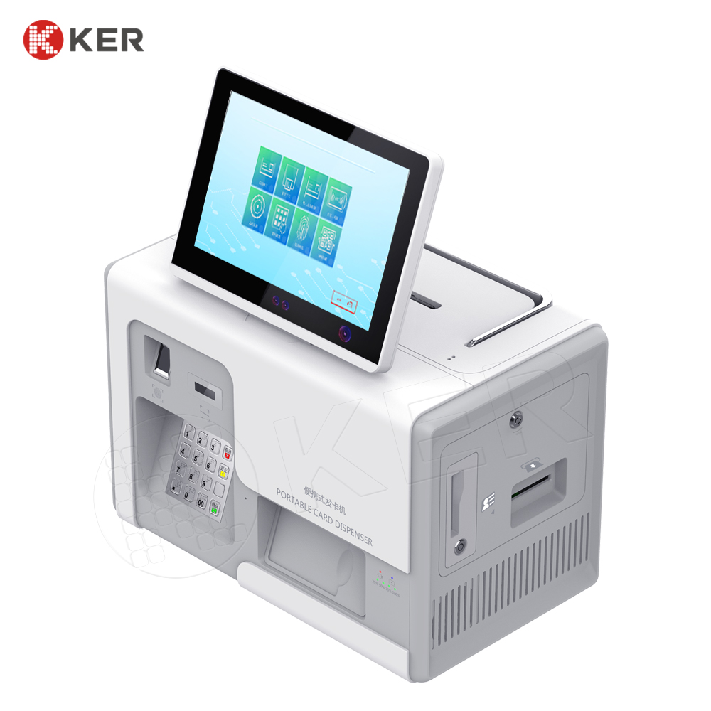 10.1 inch Windows Android Linux Dual-sided prin ID card reading ID Card Printer Portable Card Dispenser Printer