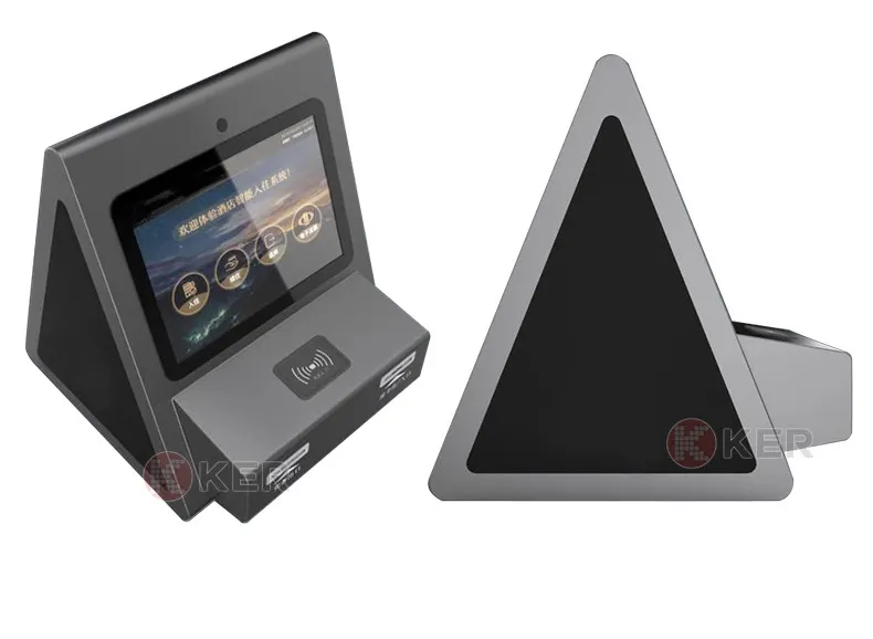 Smart Hotel Kiosk Check in and Check out kiosk with credit card payment terminal