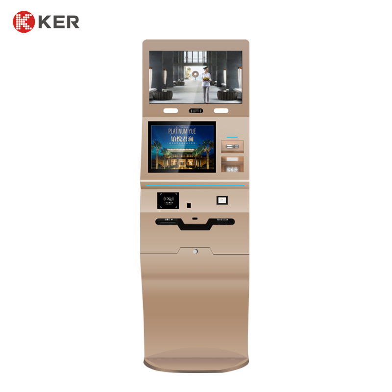 All In 1 Pc Self Service Passport Scanner Check In And Check Out Terminal