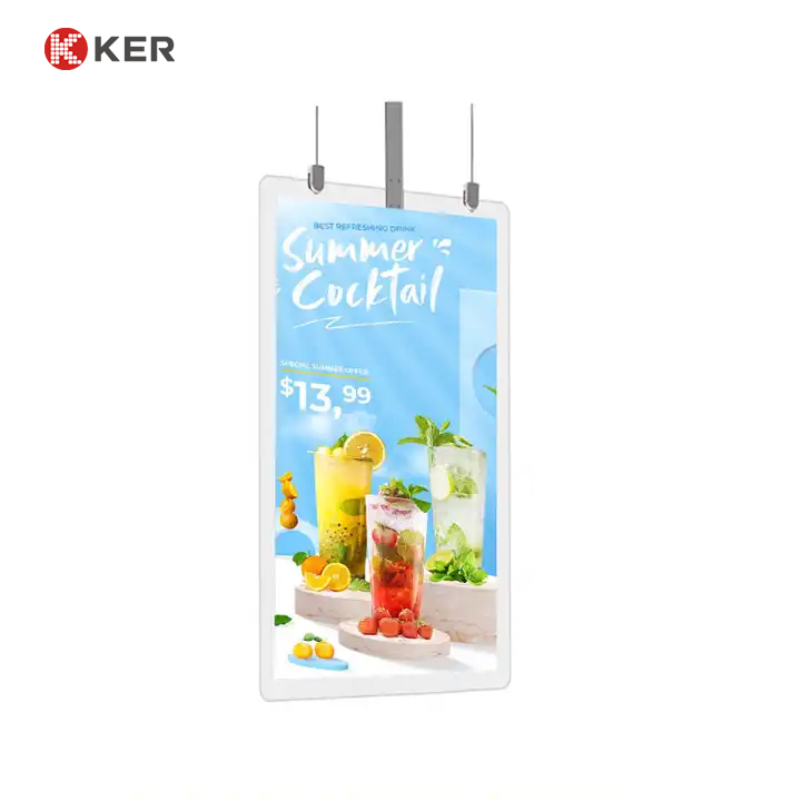 43″ 55″ double side hanging double side advertising player windows signage machine advertising digital signage and display