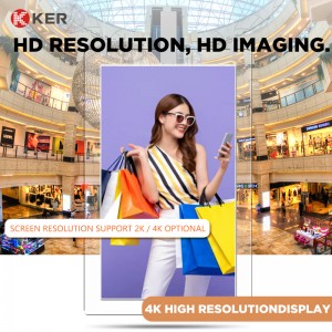 55″ Double Screen Powered Digital Signage Network Advertising Machine