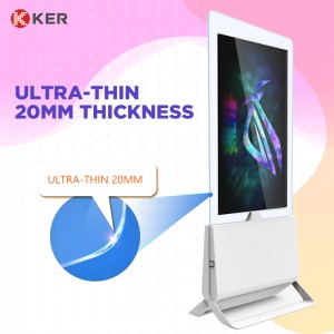 43″ 55″ Ultra Thin Double Side Exhibition Transparent Digital Signage Charge Advertising Player