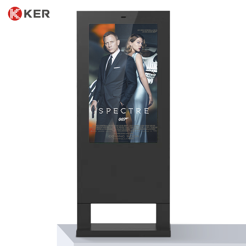 55 Inch Outdoor Stand Floor Digital Signage Display Advertising Display