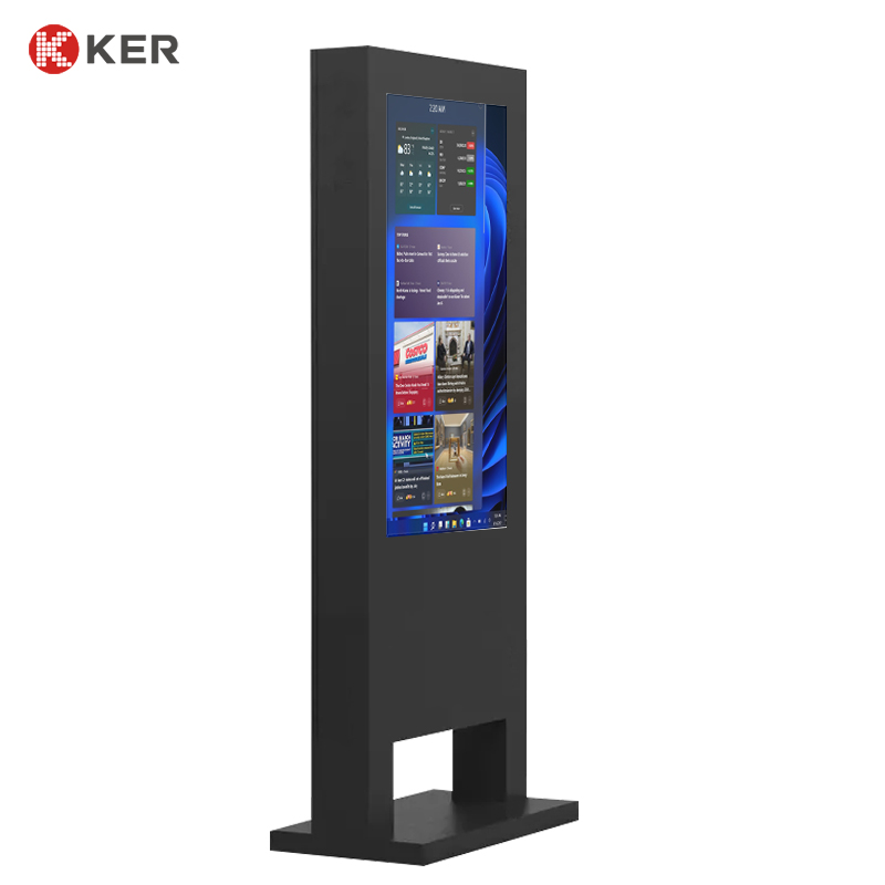 55 Inch Outdoor Stand Floor Digital Signage Display Advertising Display
