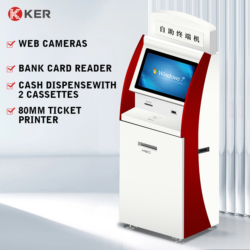 Central Control Internal Safety System Banking Card Payment Pos Multifunction Self Service Terminal