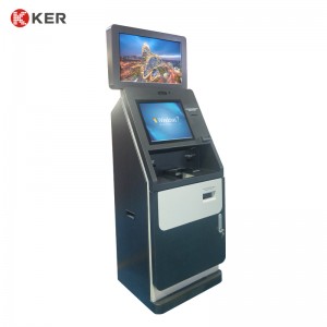 dual screen payment Deposit and Withdrawal All in One Cash kiosk machine Self Service Kiosk