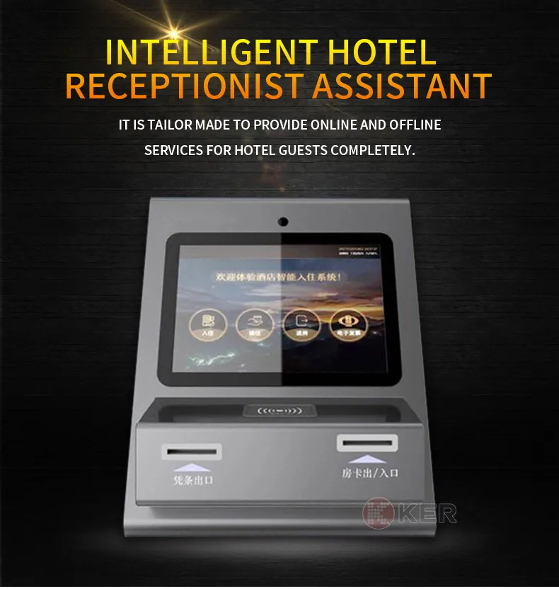 Custom 18.5 inch Automatic Smart Self Service Check-in Terminal Hotel Payment Kiosk