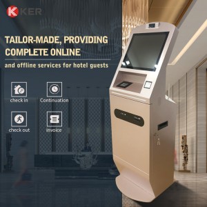 Touch Screen Hotel Terminal Capacitive Self Service Kiosk