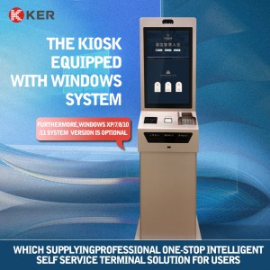 27 Inch Windows Infrared Touch Screen Kiosk Self Service Check In And Check Out Terminal