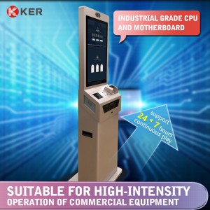 27 Inch Windows Infrared Touch Screen Kiosk Self Service Check In And Check Out Terminal