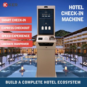 27 Inch Windows Infrared Touch Screen Kiosk Self Service Check In And Check Out Terminal