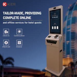 27 Inch Windows Infrared Touch Screen Kiosk Self Service Check In And Check Out Terminal