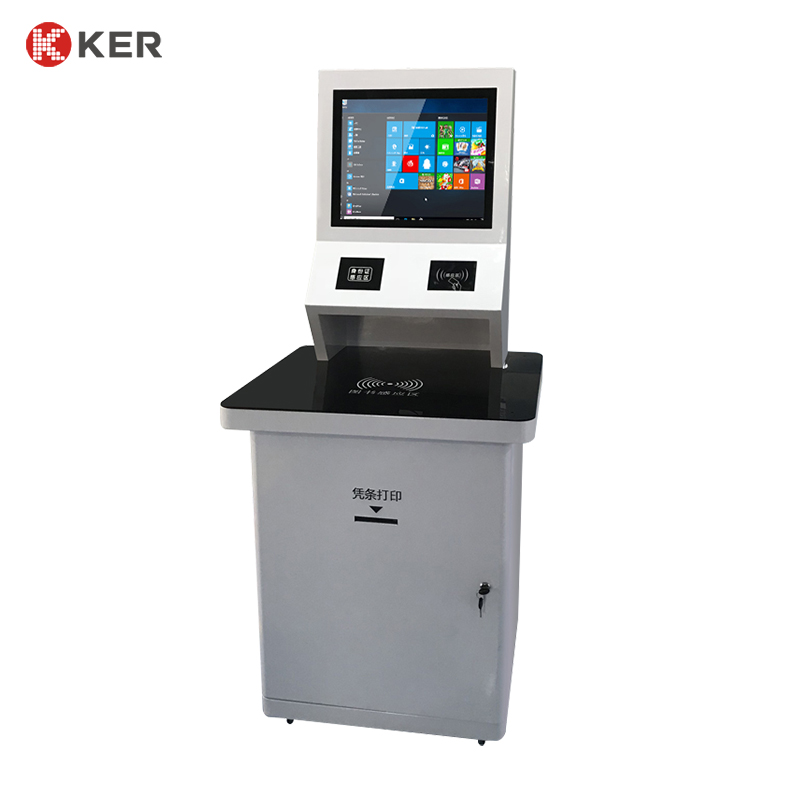 Intelligent Library Kiosk Self Service Borrow Return Book Terminal Smart Kiosk With Card Reader Nfc Reader Bar Code Reader