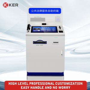 Factory Touchscreen Government Scanning And Printing Kiosk Self Service Report Print Terminal