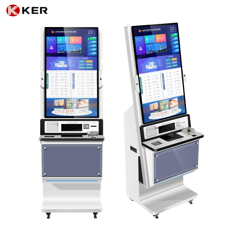 Self-Service Touch Screen Industrial Lcd Screen Ticket Multifunction Self Service Report Collect Terminal Kiosk