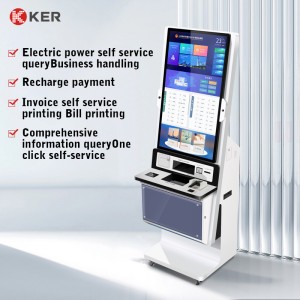 Self-Service Kiosk Touch Screen Industrial Lcd Screen Ticket Multifunction Self Service Report Collect Terminal Kiosk