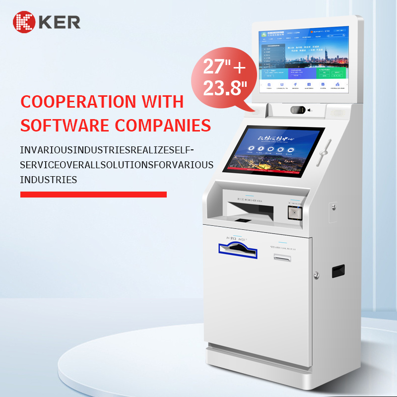Professional Design Self Service Kiosk For Fast Food - OEM Customized Smart Touch Screen Multifunction Self Service Report Collect Terminal Kiosk – Chujie