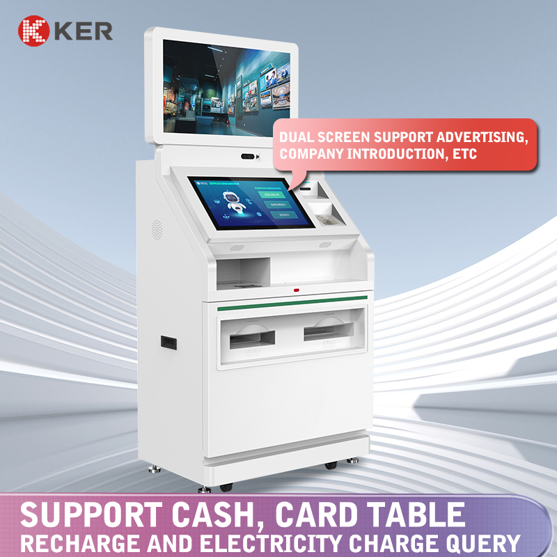OEM Manufacturer Windowss Touch Screen Kiosk - Freestanding 21.5 inch android  touch screen kiosk self service report print terminal – Chujie