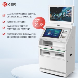 Card Reader Dispenser All In One passport scanner touch screen self service print terminal Kiosk