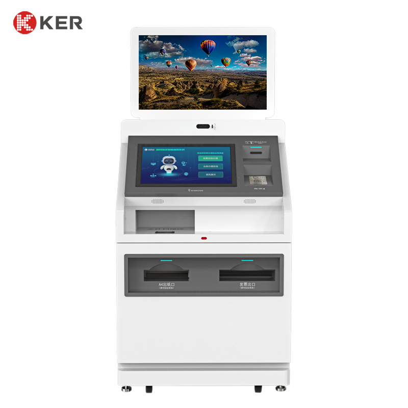 Digital Touch Screen Monitor Kiosk Self Service Report Print Terminal