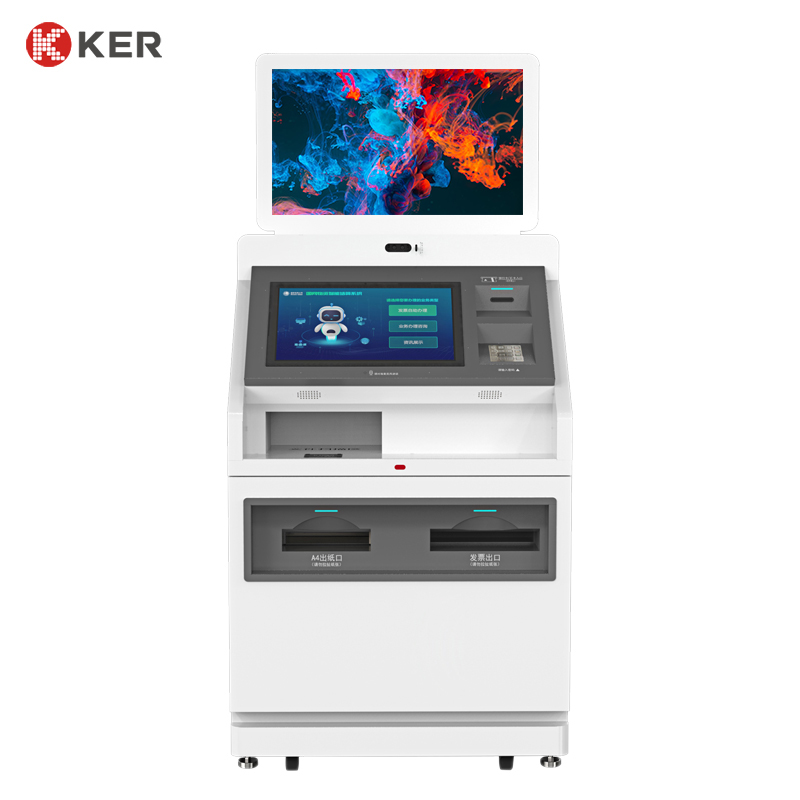 Interactive Automatic Touch Screen Ordering Machine Self Service Print Terminal Kiosk