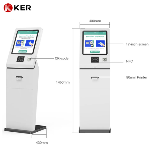 17 inches self service kiosk touch screen multifunction self service kiosk with thermal ticket printer kiosk windows 10