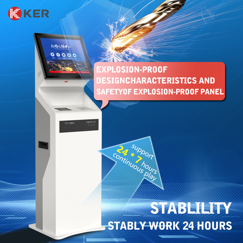 18.5 inches self service kiosk capacitive touch screen floor stand touch screen kiosk WINDOWS 10 system touch screen kiosk