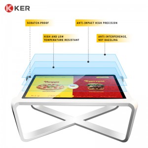 Multifunction Interactive Touch Screen Coffee Table Multifunction Self Service Terminal Kiosk