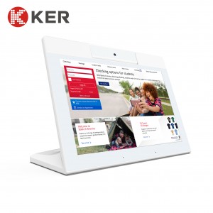 WL1027T White 10.1” Android Tablet Pc Customer  Feedback Device L Type Digital Signage