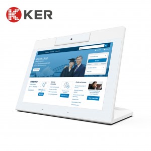 WL1027T White 10.1” Android Tablet Pc Customer  Feedback Device L Type Digital Signage