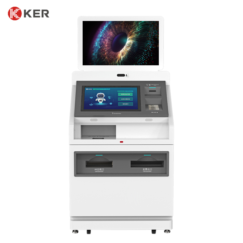 Digital Touch Screen Monitor Kiosk Self Service Report Print Terminal