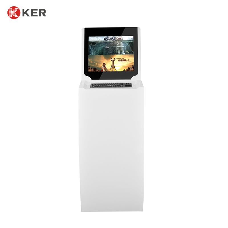 19\21.5 inches self service ticket kiosk capacitive touch screen with ticket printer 21.5 inch android lcd touch screen kiosk