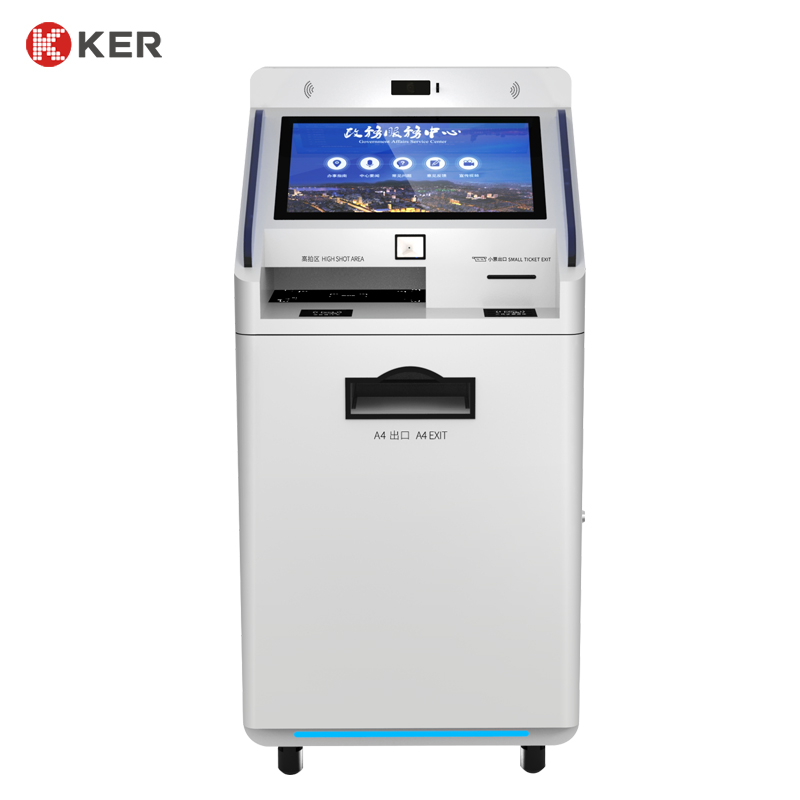 Factory Touchscreen Scanner Printer Multifunction Self Service Report Collect Terminal Kiosk