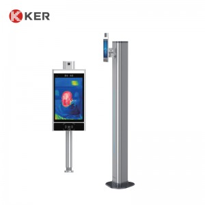 Temperature Measuring Column-body Access Control Touch Screen Machine