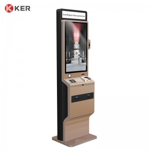 Factory Price Automatic Smart Self Service Check In Hotel Payment Kiosk With Card Dispenser Passport Scanner