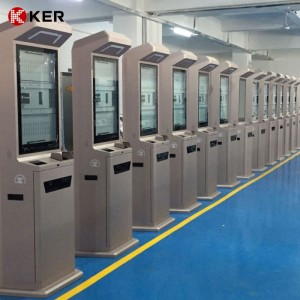 High Quality Self Service Touch Kiosk Lobby Hotel Kiosk with Ticket Printer